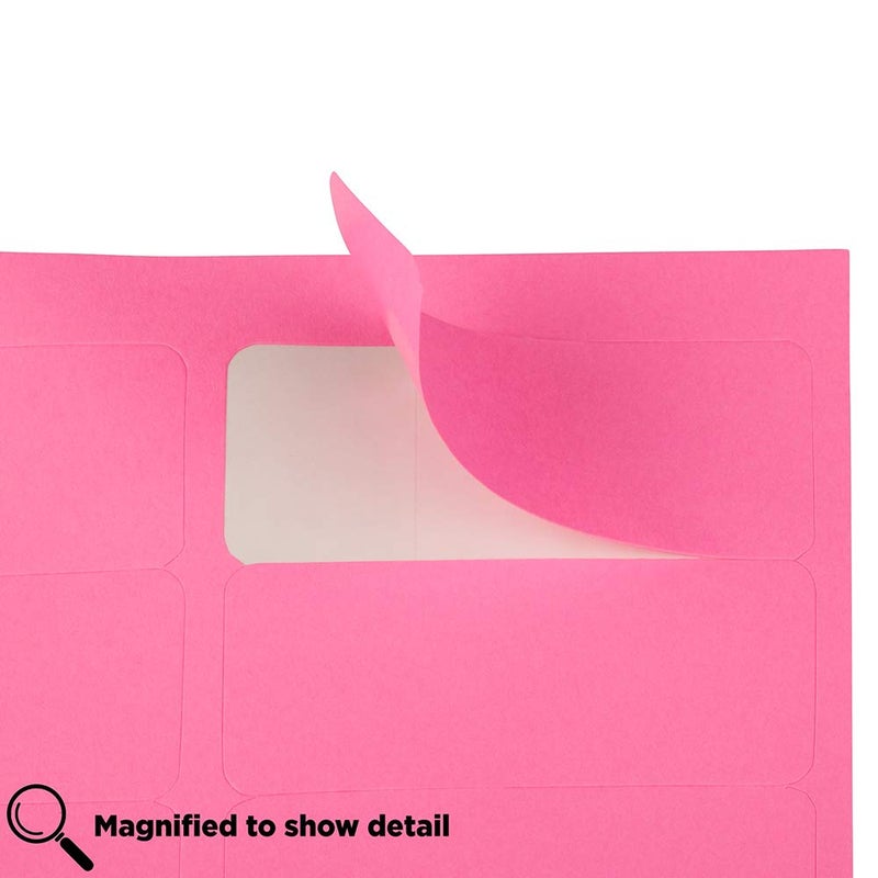 JAM PAPER Return Address Labels - Standard Mailing - 1 x 2 5/8 - Ultra Pink - 120 Shipping Labels/Pack - Image 4