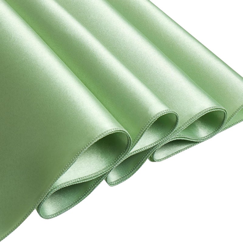 Counfeisly 1 Pack Satin Table Cover Rectangle Silkly Soft Table Cloth, Satin Dining Table Cloths for Wedding Banquet Table Decoration, Dining Room, Indoor and Outdoor Use, 60 x 84 Inches, Sage Green - Image 2