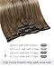 LaaVoo Clip in Hair Extensions Real Human Hair Light Brown to Ash Blonde Mix Platinum Blonde Balayage Human Hair Clip in Extensions Blonde Ombre Hair Extensions Clip ins 20 Inch 5pcs/80g - Image 3