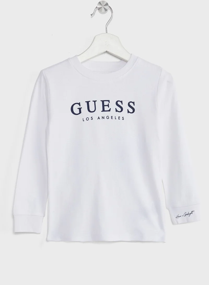 GUESS Kids Logo T-Shirt & Sweatpants Set