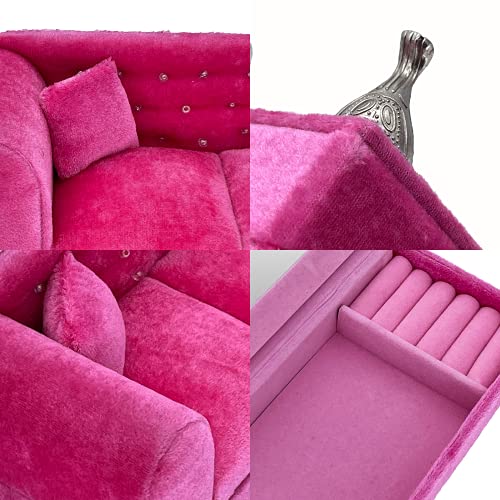 Yikko 1/6 Sofa Cushions for Dollhouse Living Room or Bedroom Decor, 12inch Dolls Accessories, Furniture for Blythe-Doll, Gift for Girls and Women Jewelry Box(K-S86) - Image 3