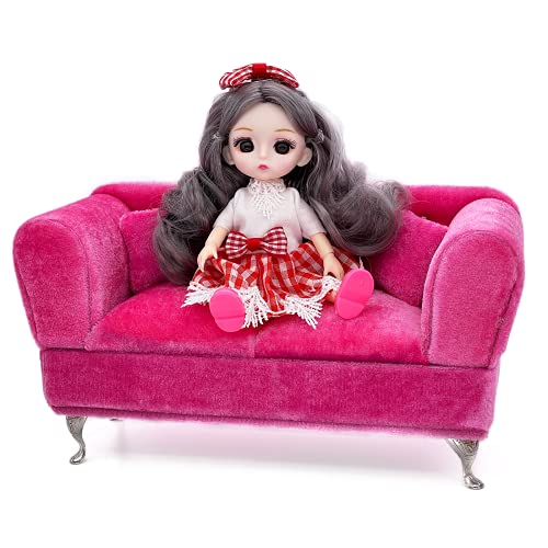 Yikko 1/6 Sofa Cushions for Dollhouse Living Room or Bedroom Decor, 12inch Dolls Accessories, Furniture for Blythe-Doll, Gift for Girls and Women Jewelry Box(K-S86) - Image 5