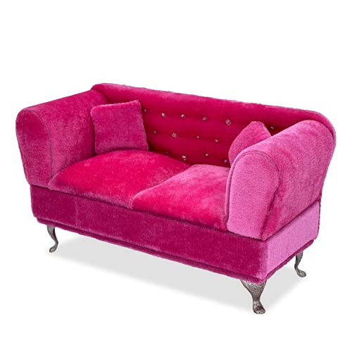 Yikko 1/6 Sofa Cushions for Dollhouse Living Room or Bedroom Decor, 12inch Dolls Accessories, Furniture for Blythe-Doll, Gift for Girls and Women Jewelry Box(K-S86) - Image 4