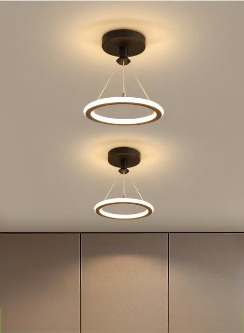 LED ceiling light, tri color dimming aisle light, modern ceiling light, 19W, energy saving, easy to clean, suitable for corridors, living rooms, bedrooms, kitchens, diameter 20cm