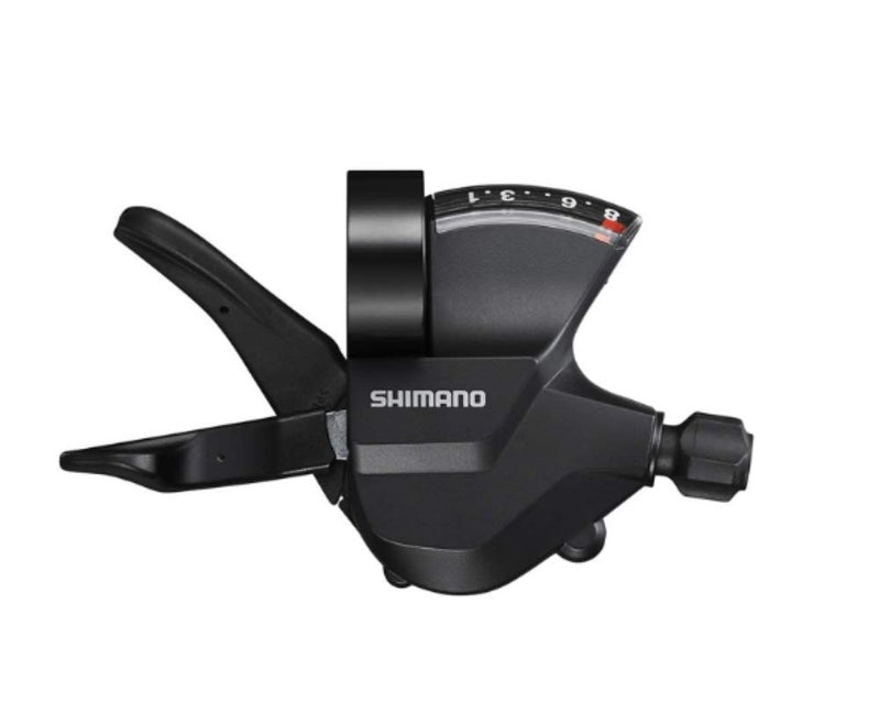 SHIMANO شيمانو للجنسين - ذراع تغيير السرعة SL-M315 باللون الأسود 8 سرعات - Image 1