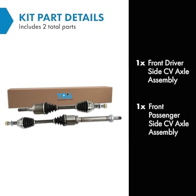 ريحني مجموعة تجميع محور محور TRQ CV CV الأمامية CV مجموعة جديدة من قطعتين 20132016 فورد فيوجن 15L16L20L توربو 20132016 لينكولن MKZ 20 لتر توربو دفع أمامي - Image 3