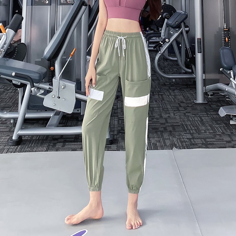 loose sports trousers women''s high waist slimming running clothes ankle-tied casual yoga spring/summer Pilates Fitness pants - Image 5