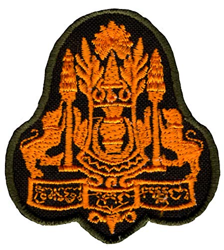 Cambodia National Police Flag Patch Embroidery Sweing Badge 6cm x 5cm Imported from Malaysia - Image 1