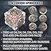 Froggod Roulette Dice Spinner 7in1 Metal DND Dice Set with 3D Relief Mechanical DND Spinner for Dungeons and Dragons Gifts DM PlayersBloodstains - Image 4