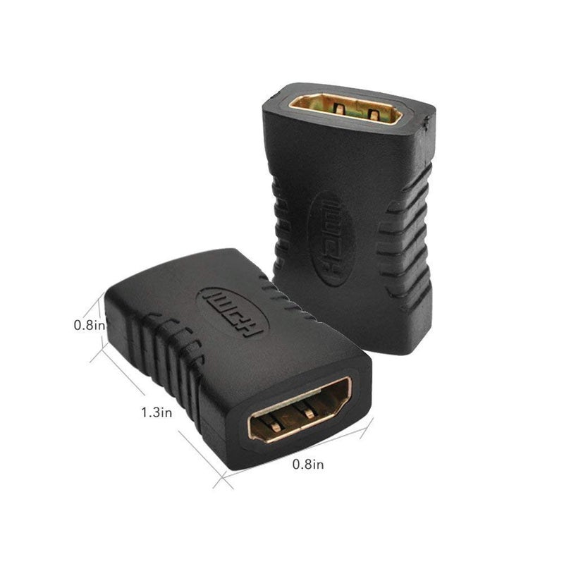 Tobo ToboHDMI Female to HDMI Female Coupler Connector Pack 2pcs Adapter Extender F/F High Speed (HDMI to HDMI F/F) - TD-489H - Image 1