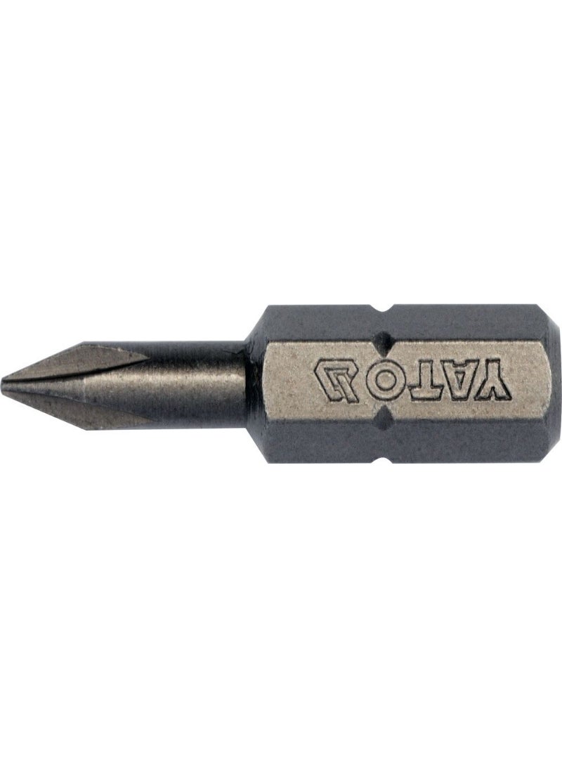 YATO Screwdriver Bits 1/4"x25mm PH0 10pcs/Box YT-78130