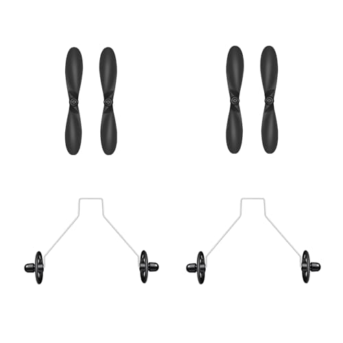 HAWK'S Work Propellers & Wheels for RC Cessna and RC Eagle (2 Pairs) - Image 1