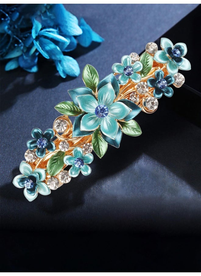 Hair Clips for Women Girls Barrette Hair Clips for Women Hair Accessories for Women Enameled Floral Clips for Women Blue French Barrette Hair Clips for Women and Girls Gift For Women & Girls - pzsku/Z710B3B3EE7BC5ED51B98Z/45/_/1729064137/39e537a8-30ab-43bc-80d1-2594d1364f44