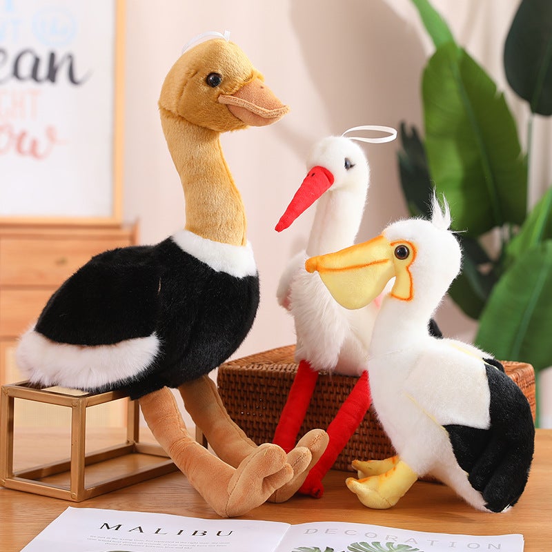 Bird Plush Toy (Parrot, Peacock, Vulture, Eagle, Pelican, Flamingo, Swan) - Image 3