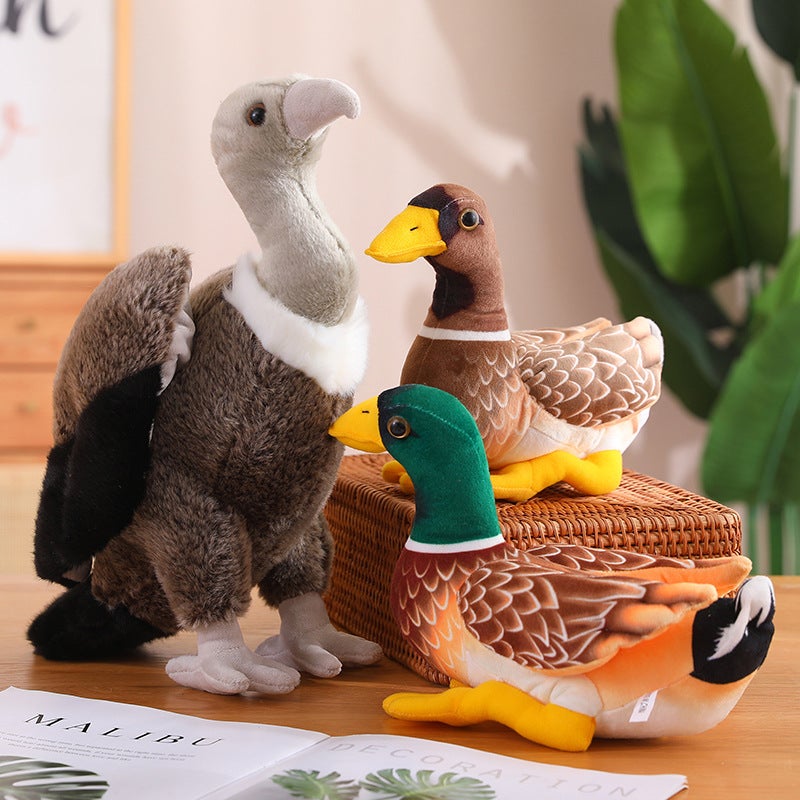 Bird Plush Toy (Parrot, Peacock, Vulture, Eagle, Pelican, Flamingo, Swan) - Image 2