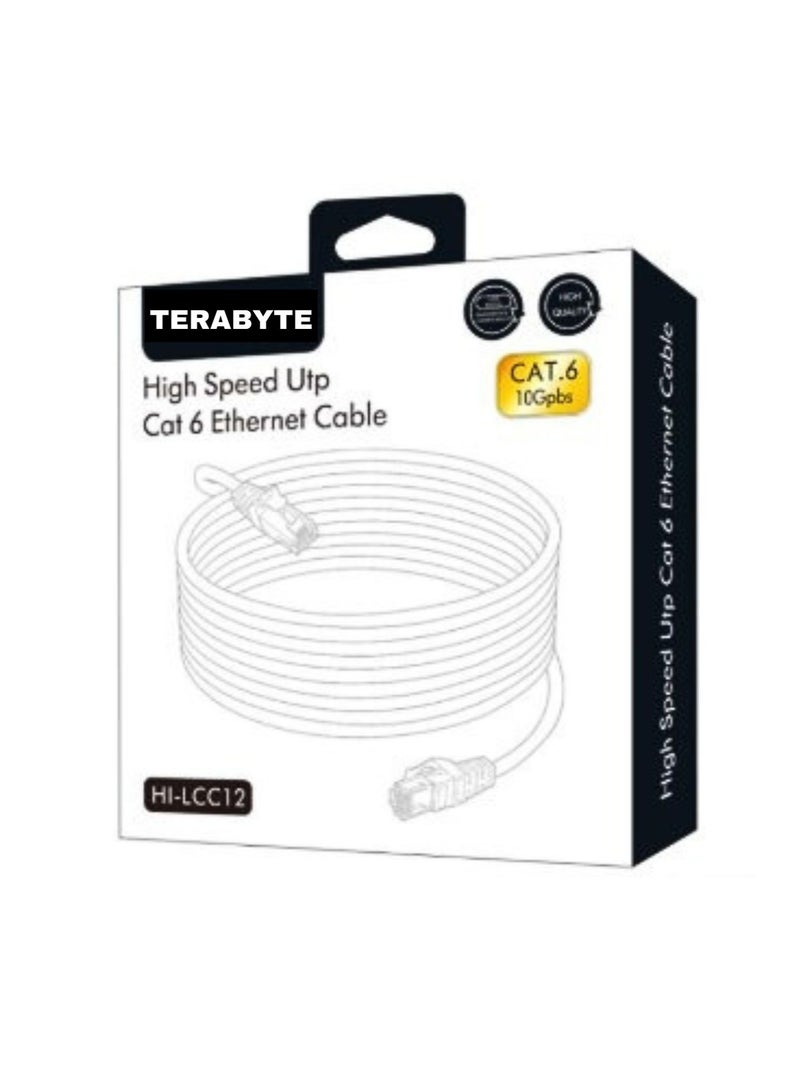 Terabyte Ethernet Cable HI-LCC12-3M Cat 6 26 AWG 10/100/1000 1 Gbps Ethernet Cable 3M - Image 1