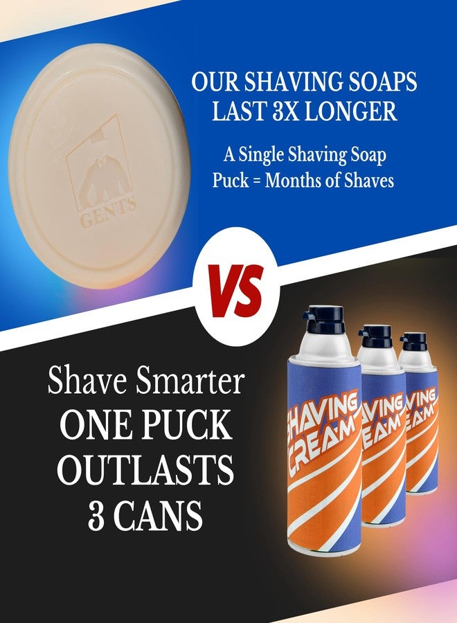 G.B.S GENTS Men's Lavender and Citrus Shaving Soap 97 Percentage All Natural Enriched with Shea Butter and Glycerin, 3-Ounce, Pack of 1 - Image 5