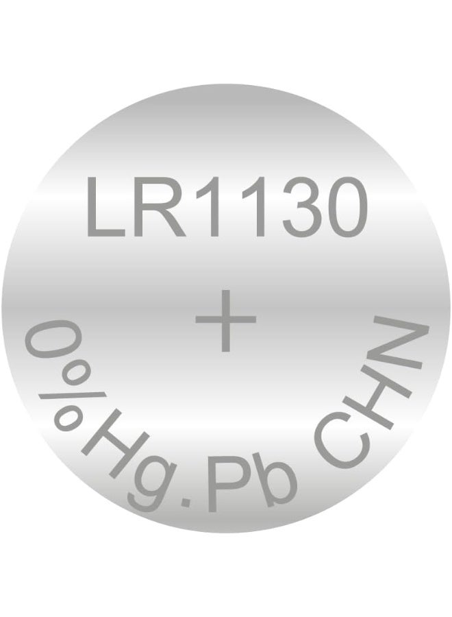 بيستون بطارية ليثيوم دائرية LR1130 AG10/389 1.5 فولت، بطارية زر طويلة الأمد للساعات والآلات الحاسبة والألعاب والأجهزة الإلكترونية الصغيرة (عبوة من 10) - Image 3