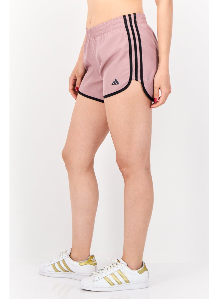 Adidas Women Sportswear Fit 4 Inseam Outdoor Shorts, Mauve  - Image 2