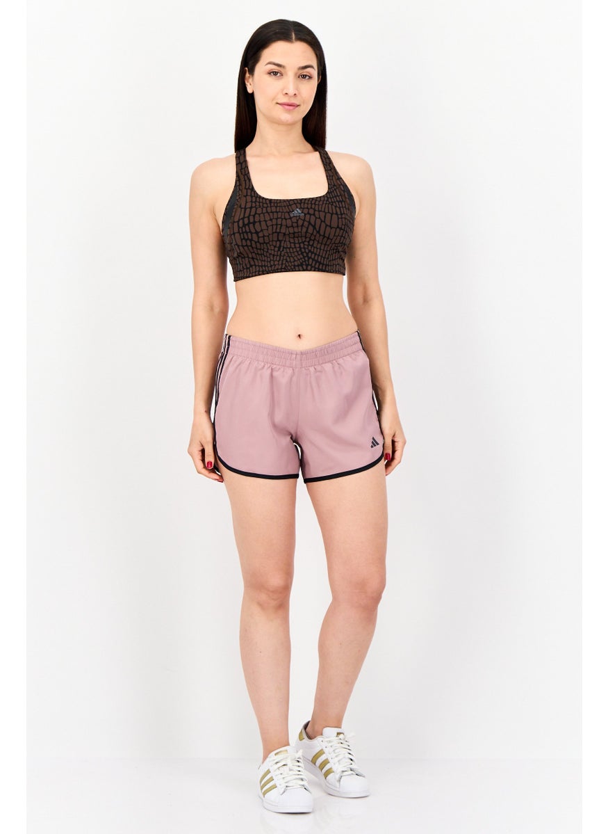 Adidas Women Sportswear Fit 4 Inseam Outdoor Shorts, Mauve  - Image 4