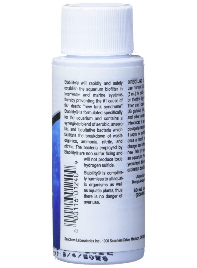 سي تشيم مثبت حوض السمك Seachem Stability - لأحواض المياه العذبة والبحرية 50 مل - Image 2