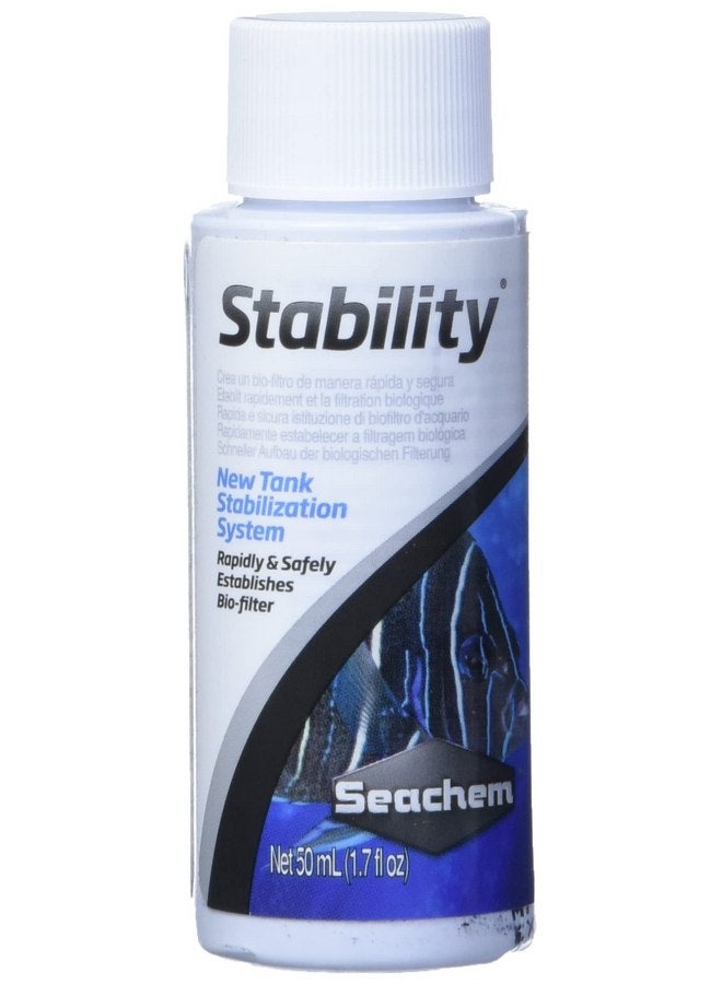 سي تشيم مثبت حوض السمك Seachem Stability - لأحواض المياه العذبة والبحرية 50 مل - Image 1