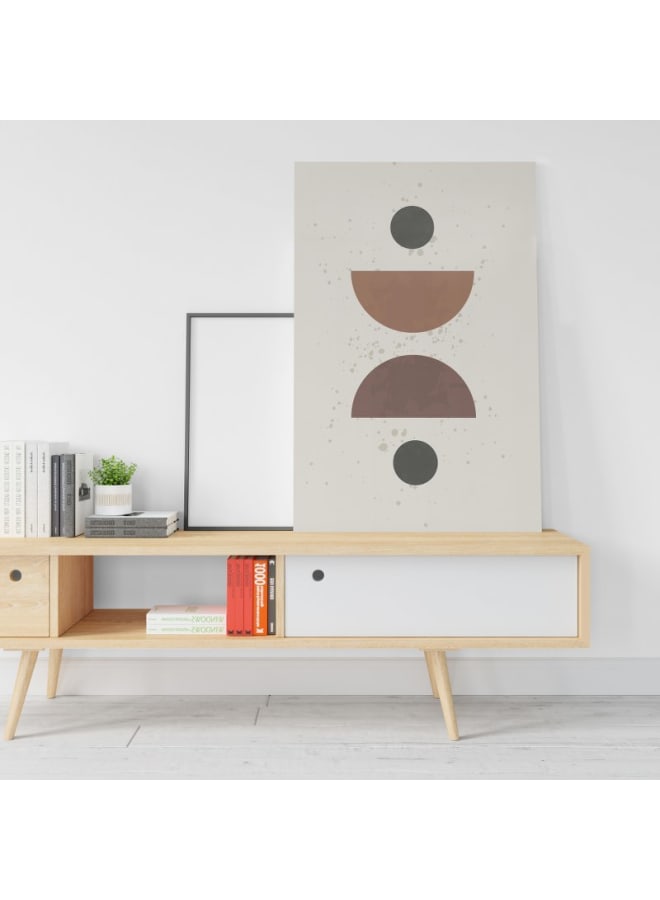 Home Gallery Neutral Wall Art Geometric Shapes Printed Canvas wall art 120x80 - Image 1