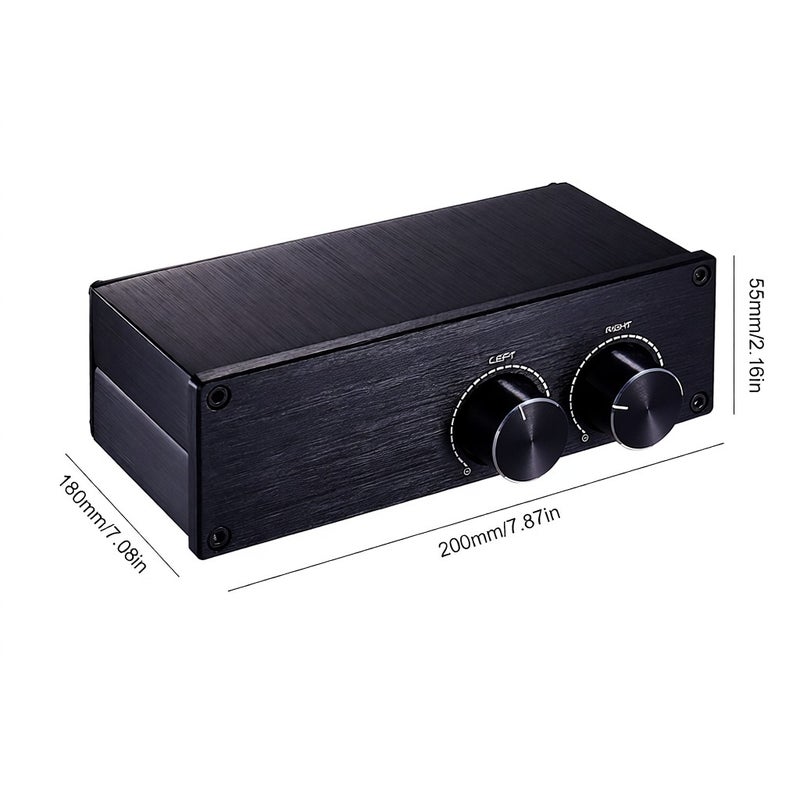 Passive Audio Volume Controller with Fully-Balanced & Single-Ended Mode XLR & RCA Interface for Home Stereo System Pre-Amplifier Speaker - Image 5
