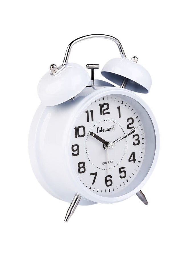 Telesonic Alarm Clock, Creative Student And Children'S Loud Bell Alarm Watch, Bedroom Bedside Simple Luminous Sweep Second Hand Clock - Image 2
