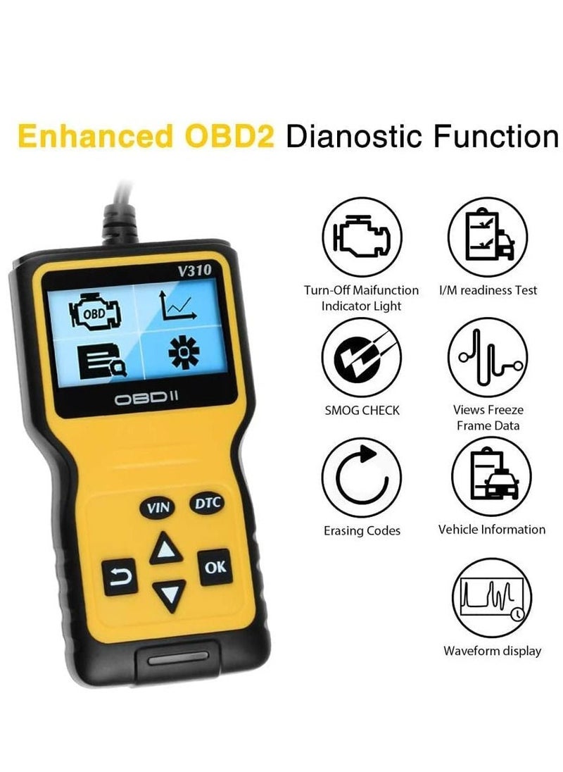 ماركة غير محددة - السيارات رمز خطأ القارئ ، obd2 الماسح الضوئي محرك التشخيص v310 رمز السيارة القارئ ، محرك السيارة رمز خطأ التشخيص الماسح الضوئي أداة مناسبة لجميع السيارات - Image 1