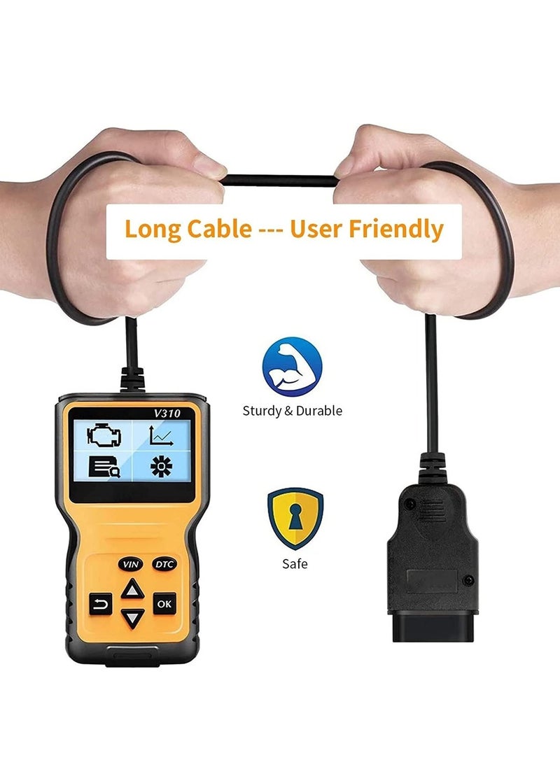 ماركة غير محددة - السيارات رمز خطأ القارئ ، obd2 الماسح الضوئي محرك التشخيص v310 رمز السيارة القارئ ، محرك السيارة رمز خطأ التشخيص الماسح الضوئي أداة مناسبة لجميع السيارات - Image 1