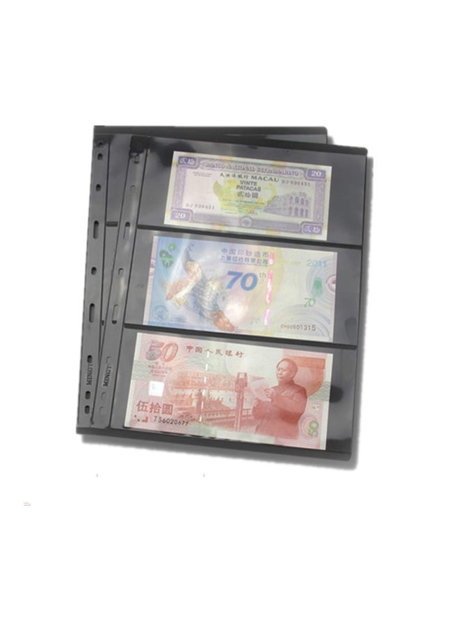 MUDOR Stamp Pages for Stamp Album Binder  10 Sheet  20 Page  3 Rows Pages for Stamp Collectors  Professional Pack  3 Rows  - Image 5