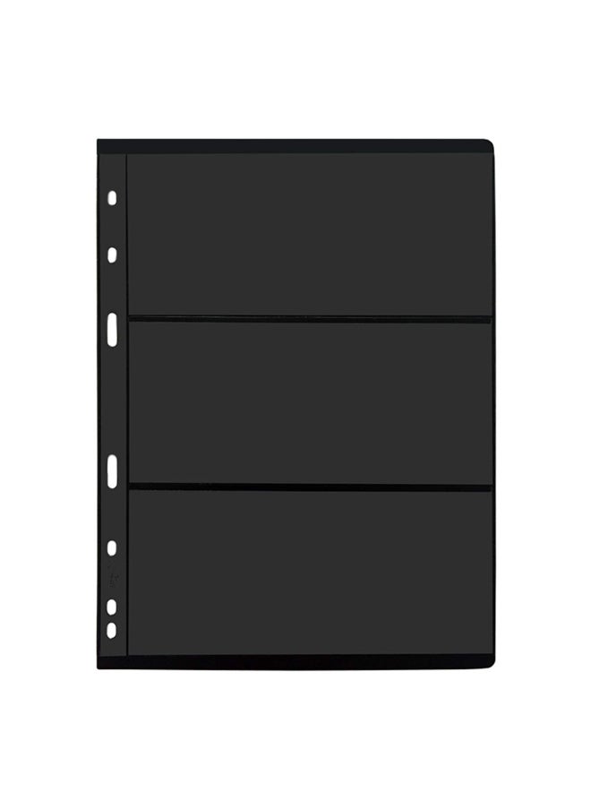 MUDOR Stamp Pages for Stamp Album Binder  10 Sheet  20 Page  3 Rows Pages for Stamp Collectors  Professional Pack  3 Rows  - Image 2