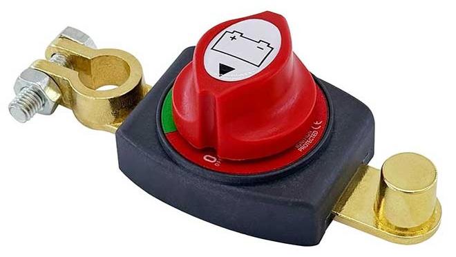 RAWAID 12-48V - Battery Disconnect Main Switch for Car, Vehicle, Camper and Boat (Negative, On/Off) - Image 1