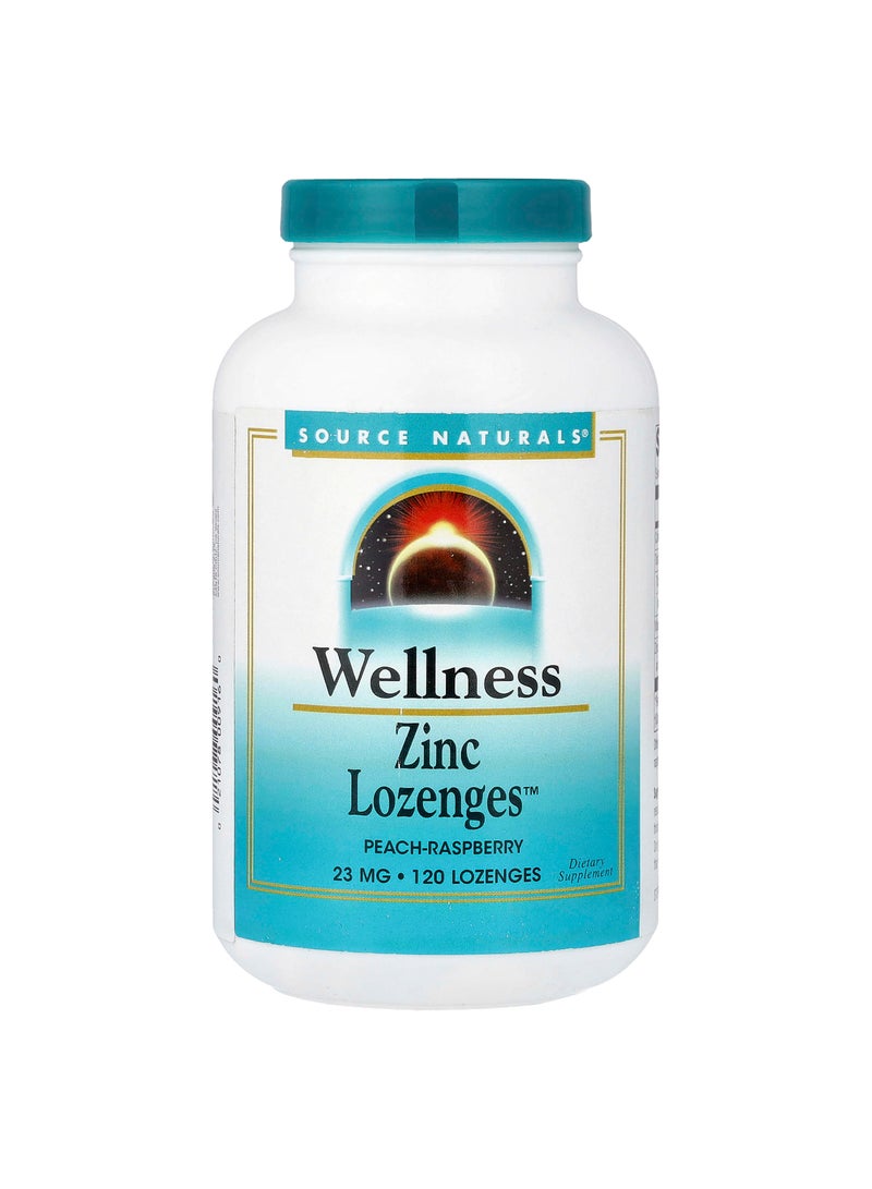 Wellness Zinc Lozenges™, Peach-Raspberry, 120 Lozenges