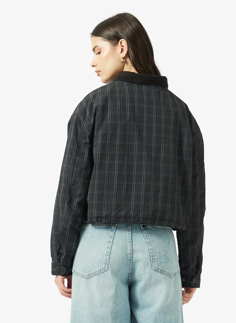 Guess  Cropped Nylon Windbraker Jacket for Women | Best Price UAE