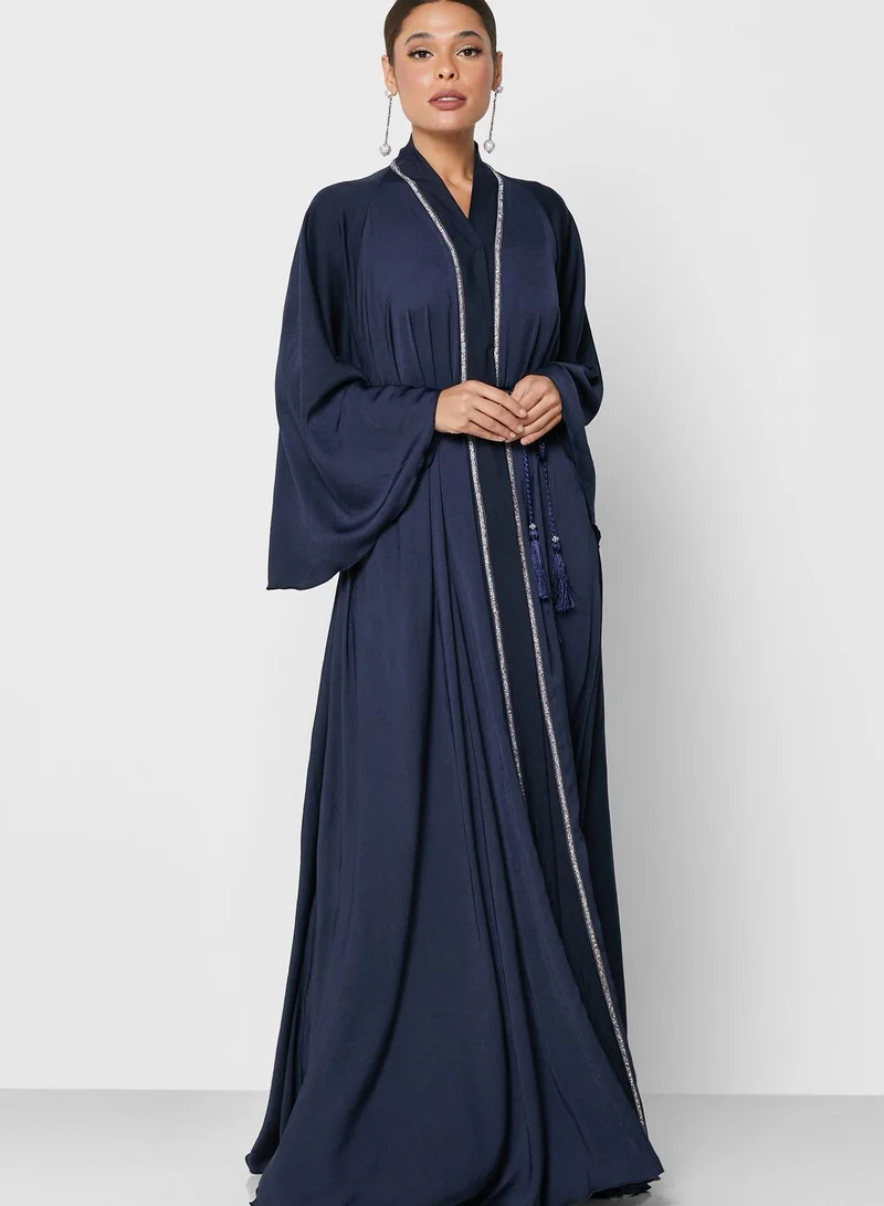 Khizana Flute Sleeve Abaya With Sheila