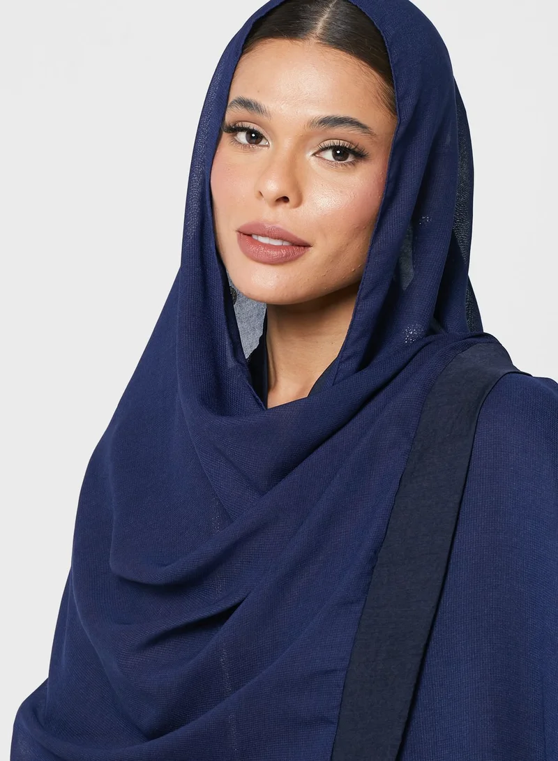 Khizana Flute Sleeve Abaya With Sheila
