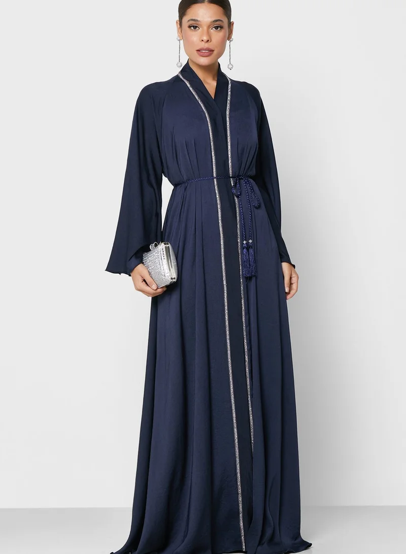 Khizana Flute Sleeve Abaya With Sheila
