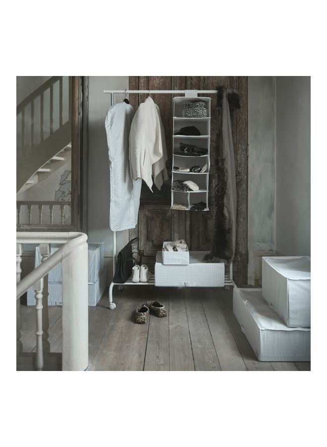 Y&D 3-Piece Hanging Clothes Cover Set White/Grey - Image 2