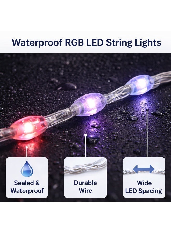 CZEN ELECTRIC RGB LED Strip Light 10M USB Powered | Smart App & Remote Control | IP67 Waterproof | Music Sync Color Changing Flexible LED Tape Lights for Bedroom, TV, Room & Outdoor Decor - Image 4
