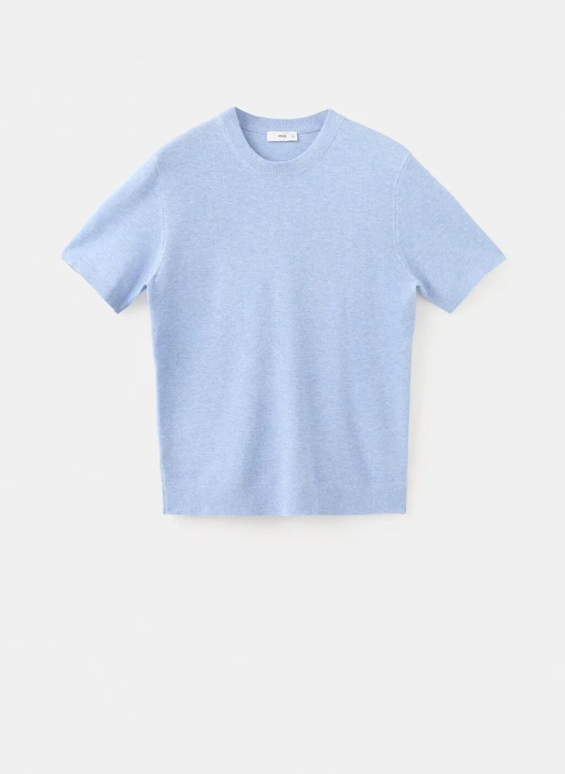 Mango Man  Cotton fine-knit t-shirt for Men | Best Price UAE