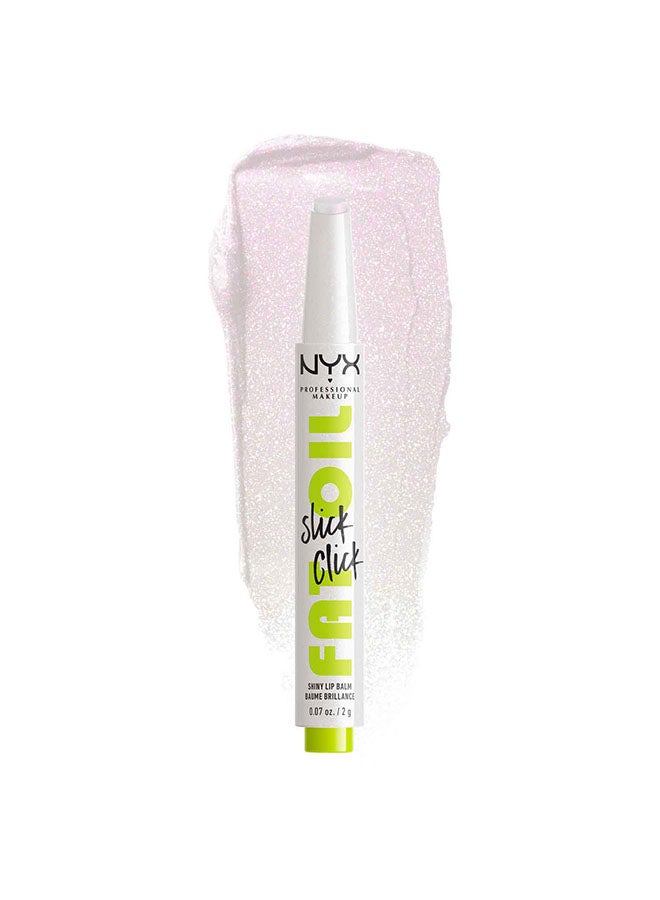 NYX PROFESSIONAL MAKEUP Fat Oil Slick Click Shiny Lip Balm - Main Character, 2gm - Image 1