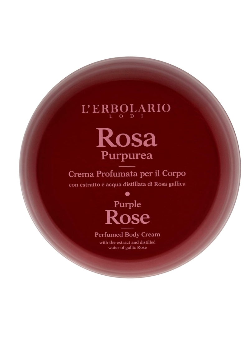 L'Erbolario L'Erbolario Purple Rose Perfume Body Cream - Long Lasting Scented Body Cream for Women - Perfume Hydrating Smell Good Body Moisturizer - Nourishing and Moisturizing Body Butter for Dry Skin - 6.7 oz - Image 3