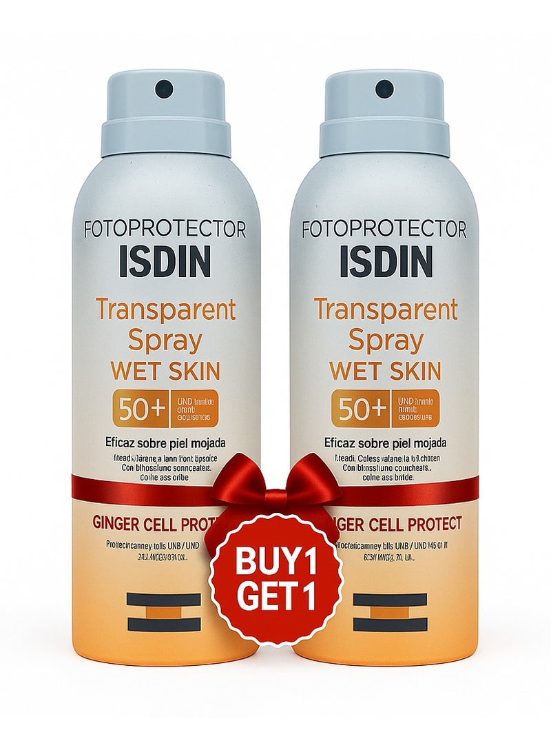 واقي شمسي شفاف من Isdin Fotoprotector للبشرة الرطبة - عرض ترويجي B1G1