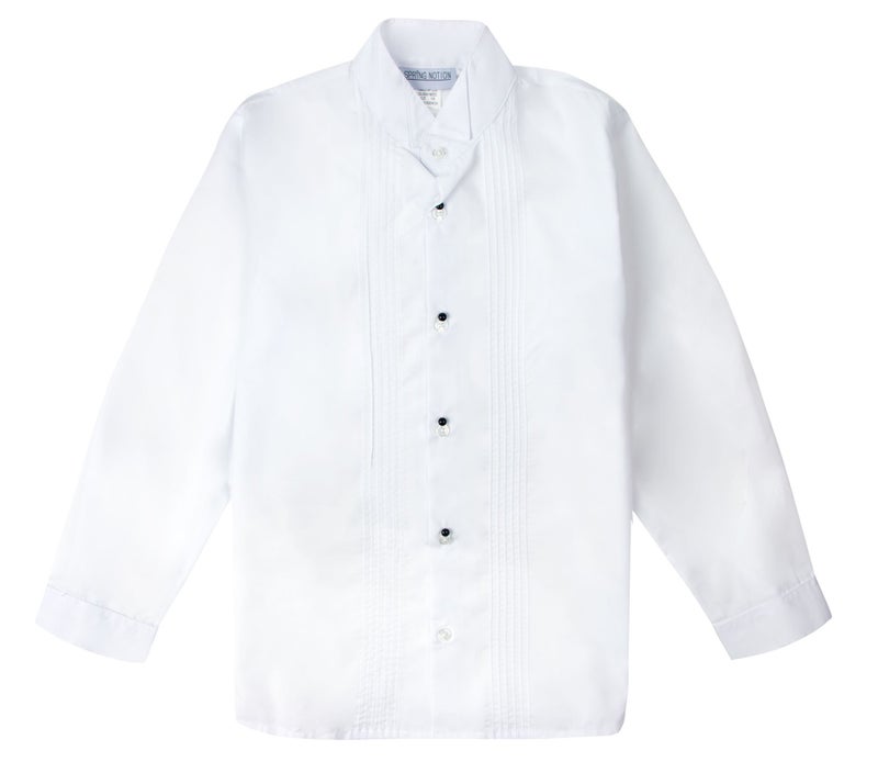 Spring Notion Big Boys' Modern Fit Tuxedo Set, No Tail 10 Off-White Jacket/Black Pants - Image 4