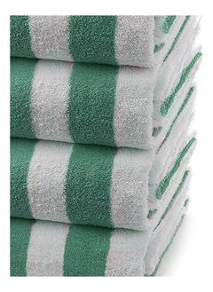 SIGNOOLA Signoola 4 Kids Bath towels 50 x 100 cm Green Stripes, 100% cotton.  - Image 4