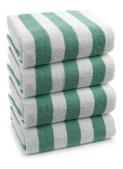 SIGNOOLA Signoola 4 Kids Bath towels 50 x 100 cm Green Stripes, 100% cotton.  - Image 3