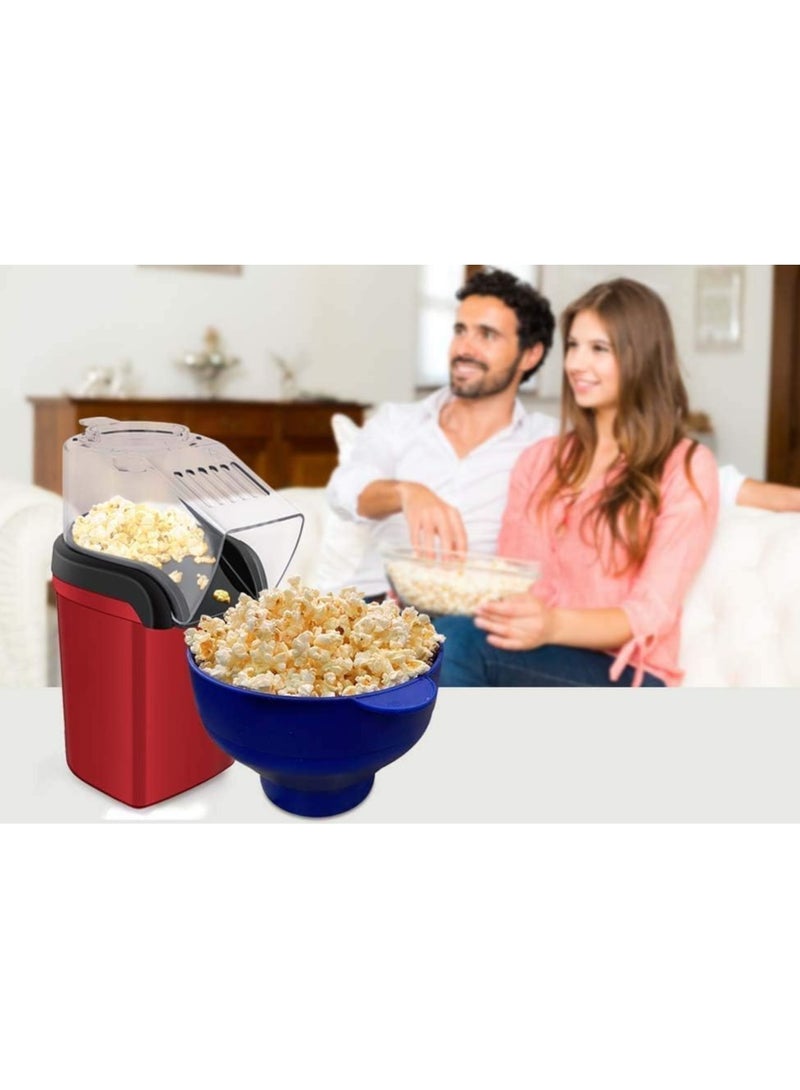 نيو آلة صنع الفشار الكهربائية بوبر الهواء الساخن، لا حاجة للزيت، وجبة خفيفة صحية ولذيذة للأطفال والكبار، وجبة خفيفة للحفلات المنزلية، رائعة لعقد الحفلات في المنزل ومشاهدة الأفلام مع العائلة - Image 3
