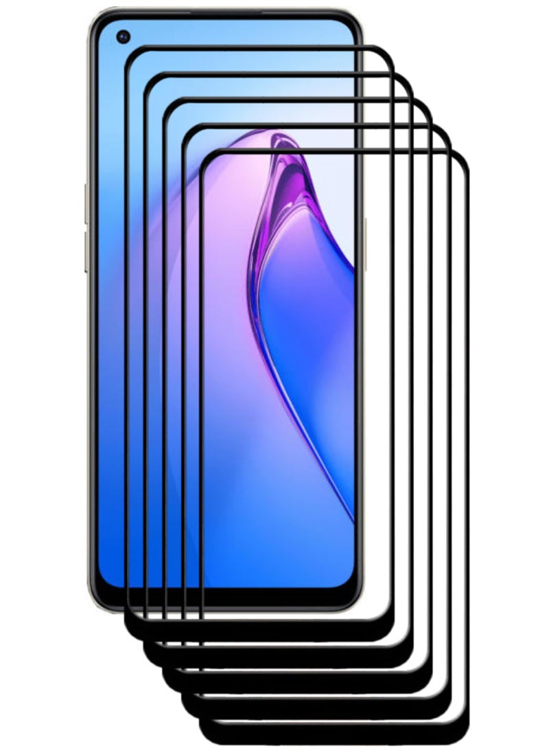ACLIX 5 Pieces Antistatic ESD Dustproof Premium Quality High Definition Tempered Glass Screen Protector Designed For Oppo Reno8 Z - Image 1
